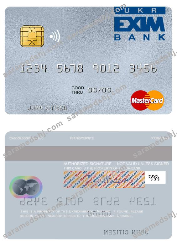 Ukraine Ukreximbank mastercard